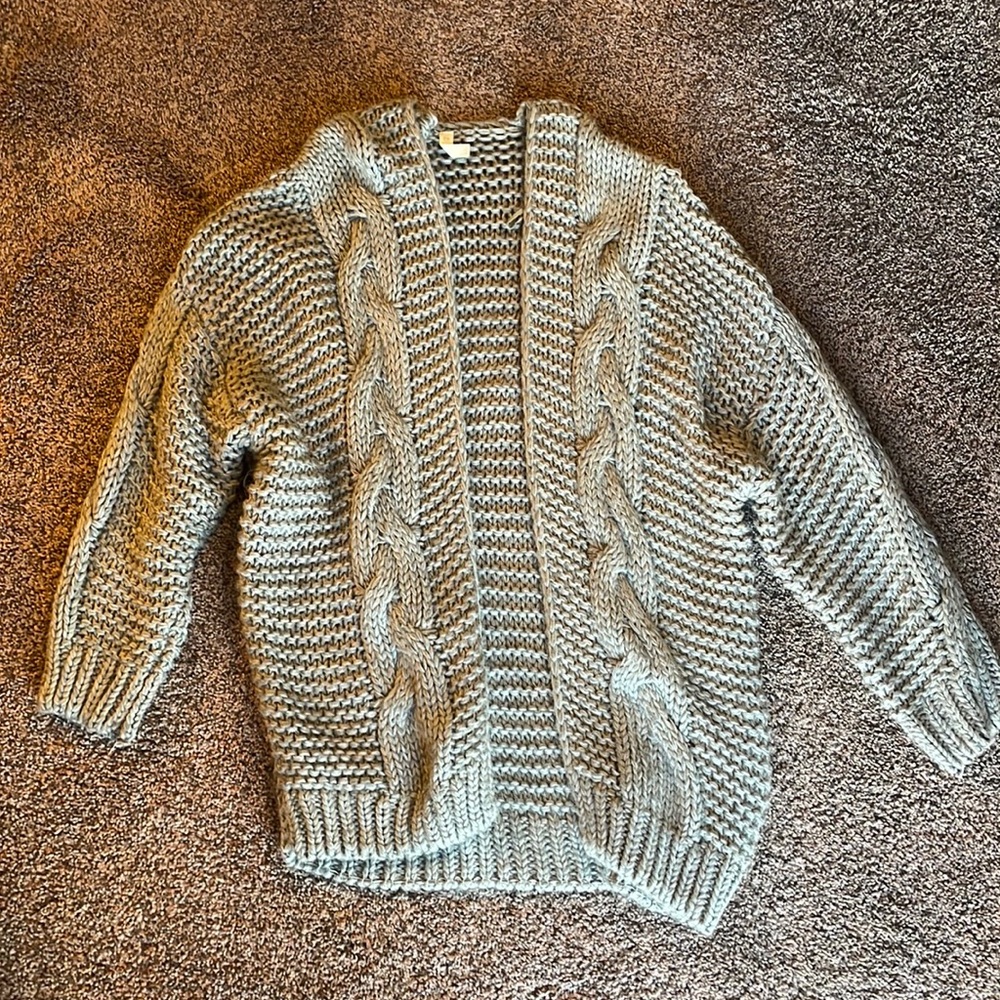 Chunky Knit Sweater Cardigan